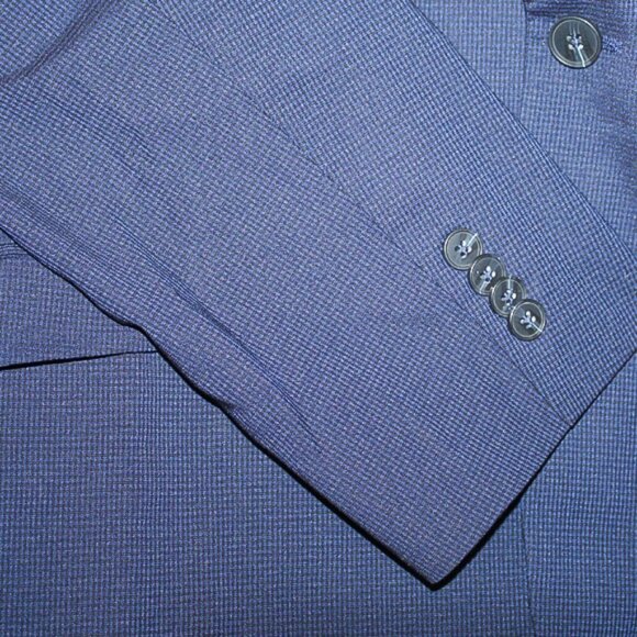 Reaction Kenneth Cole Techni-Cole Stretch Plaid Coat Size 42 Regular NWT - Picture 5 of 8